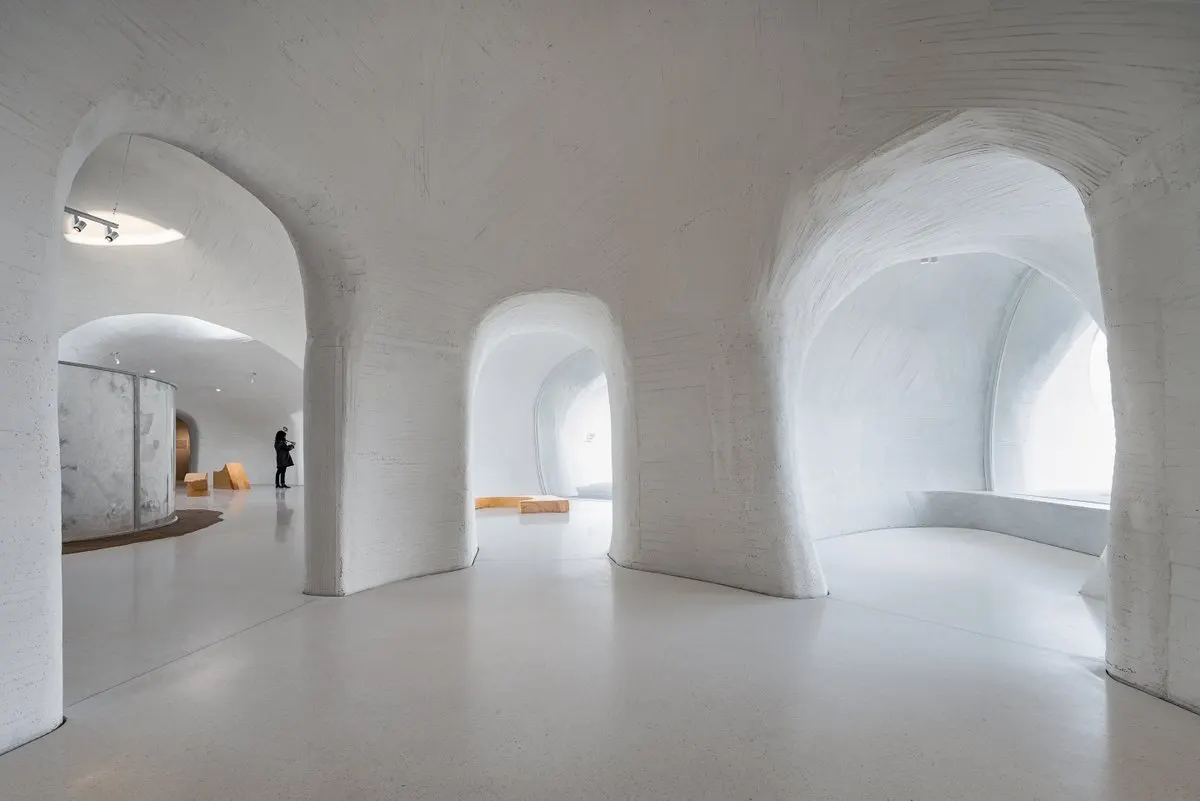 Galleria con pavimento in terrazzo veneziano Lixio+