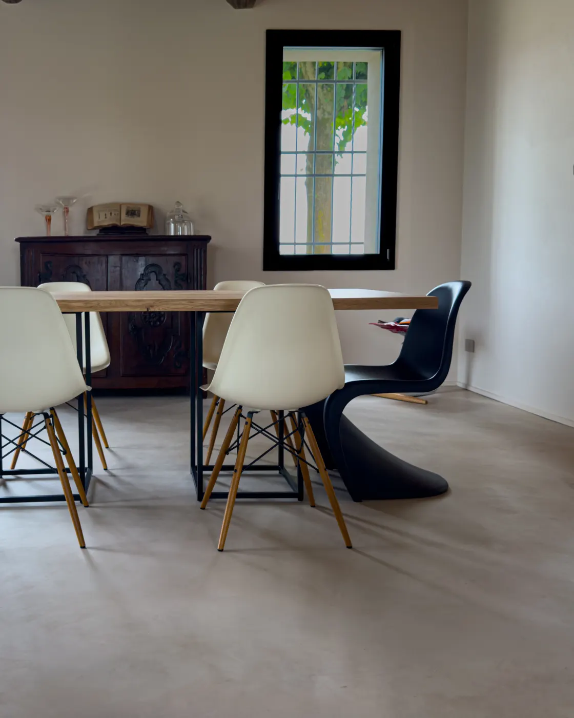 pavimento effetto cemento Nuvolato Architop showroom
